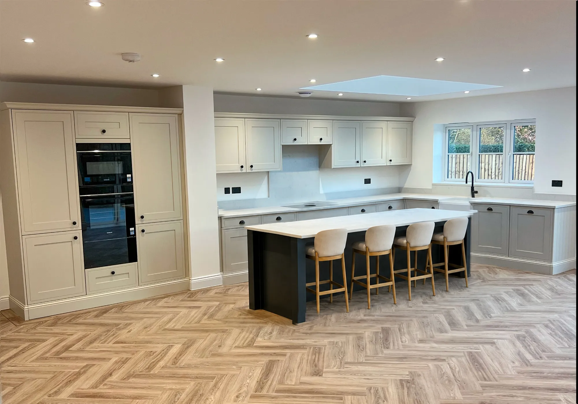Pale Green Cream Cabinetry | Calvering