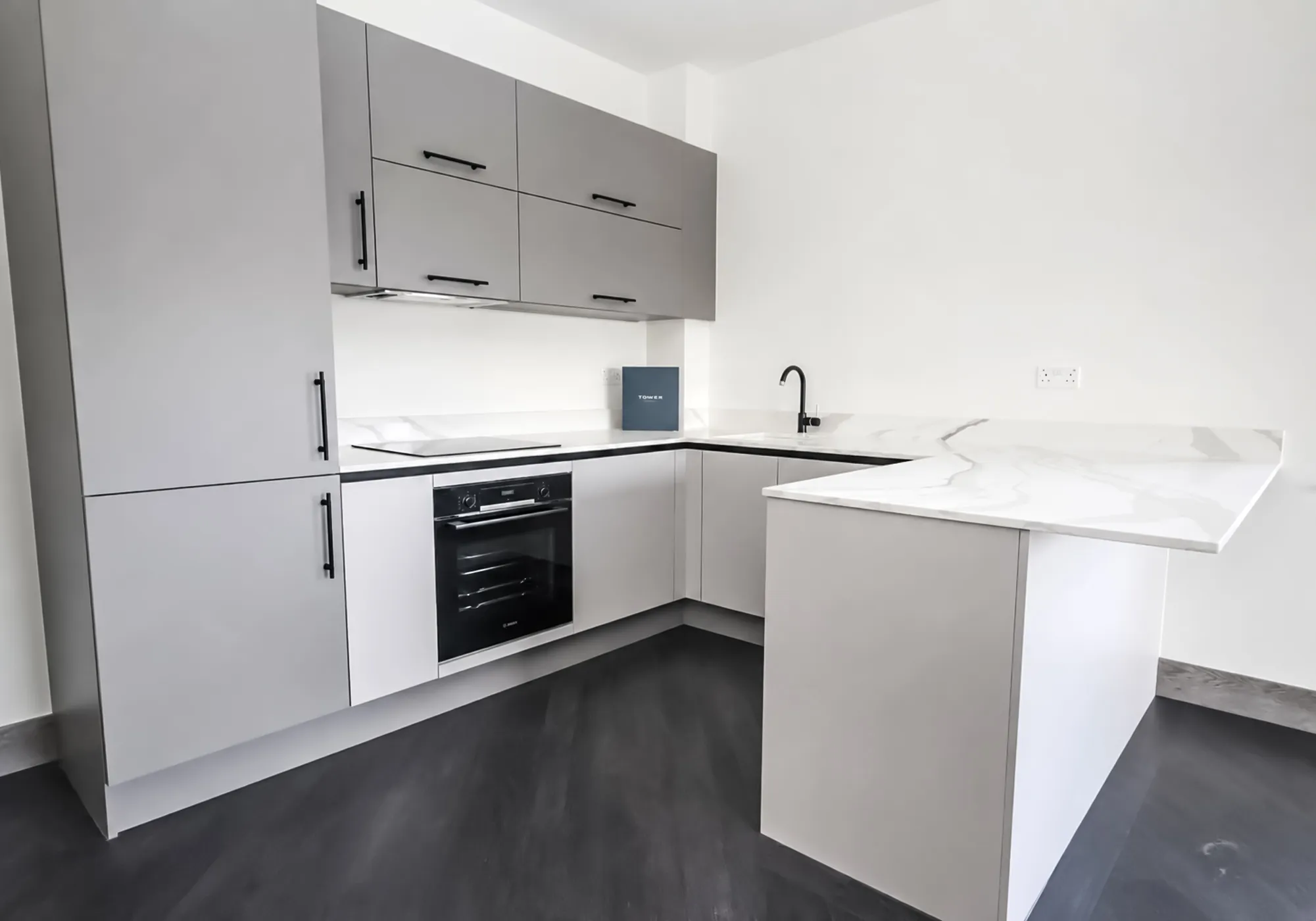 Cabinetry in 2 Shades of Grey | Poole